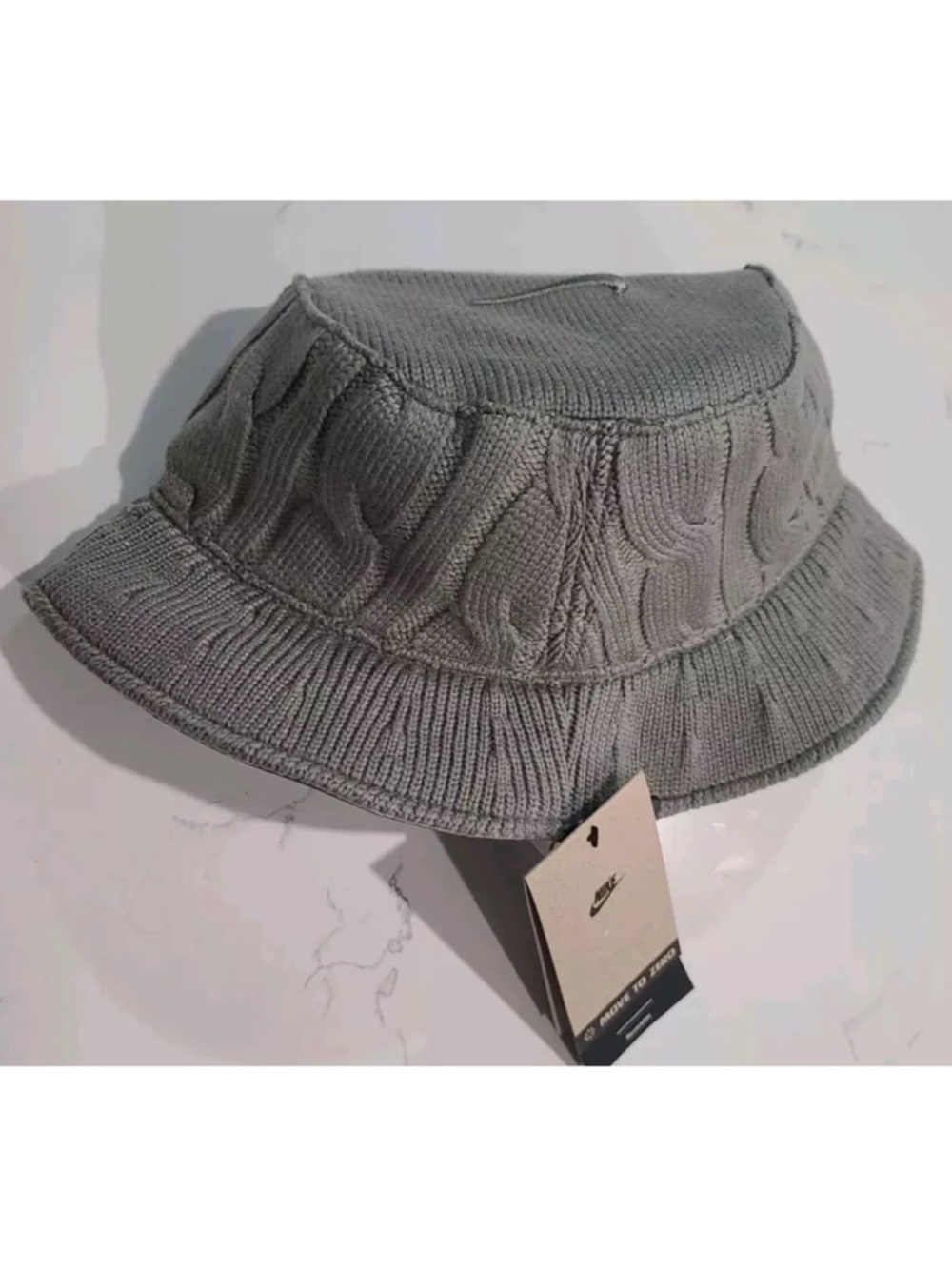 Nike Life Apex Reversible Cable-Knit Bucket Hat Size Medium NWT